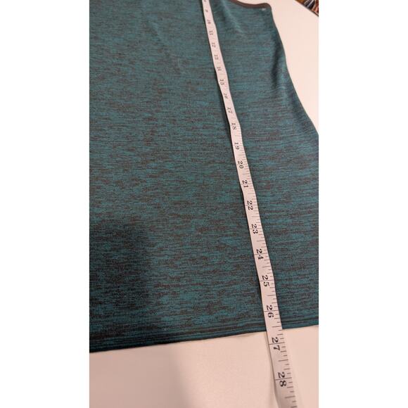 Misook Top Womens Large Brown and Teal Shell Tank Top - Picture 7 of 8